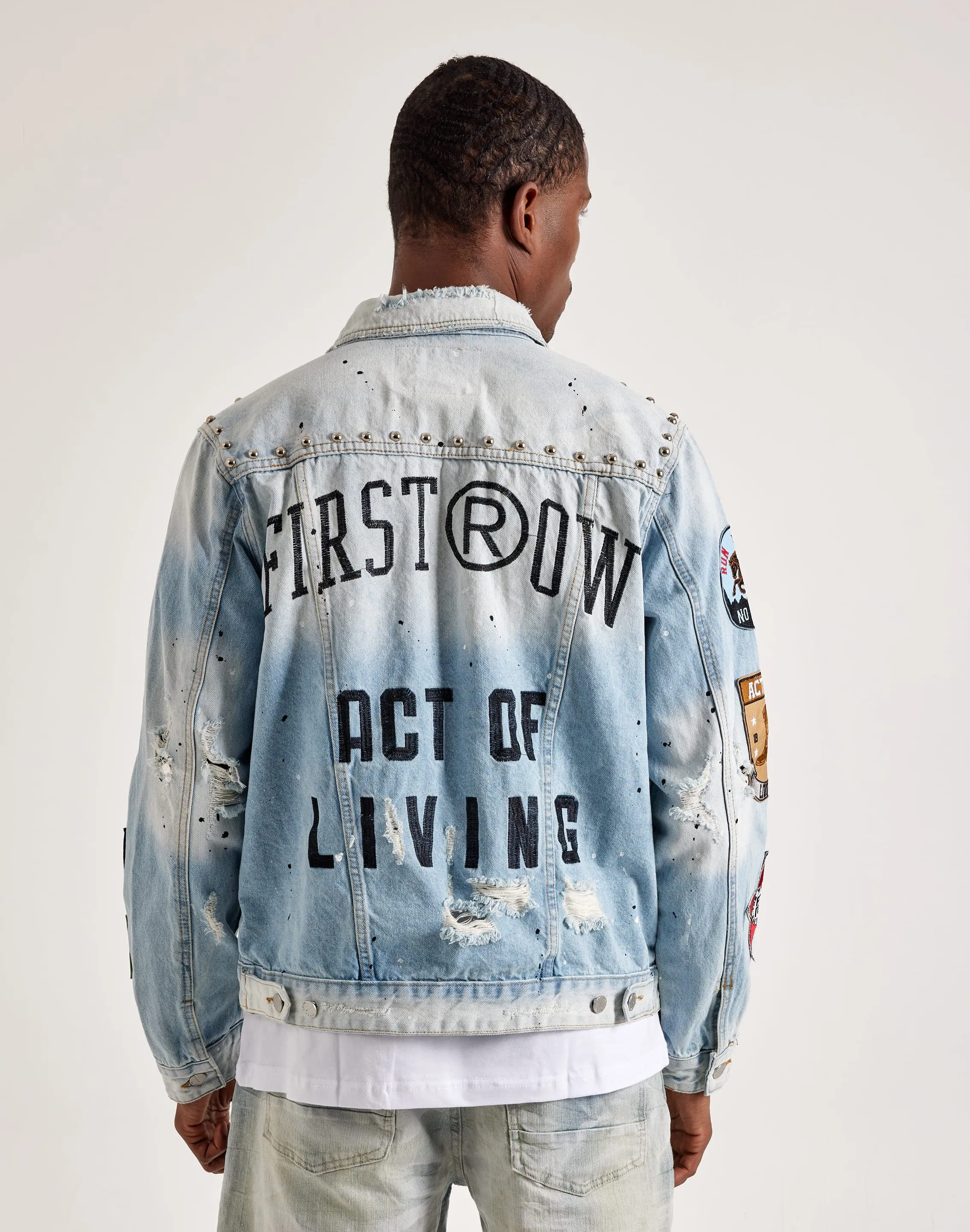 First Row Washed Denim Jacket