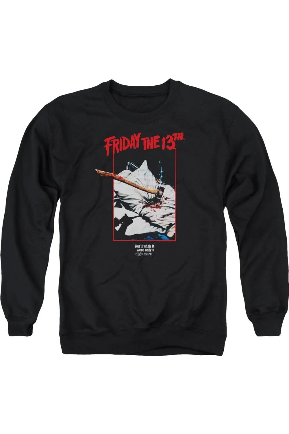 Friday the 13th Axe Poster Adult Crewneck Sweatshirt