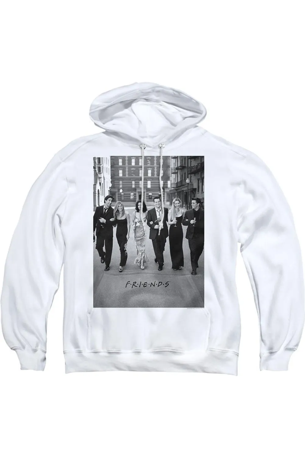 Friends Walk The Streets Adult Pull Over Hoodie / Hooded Sweatshirt