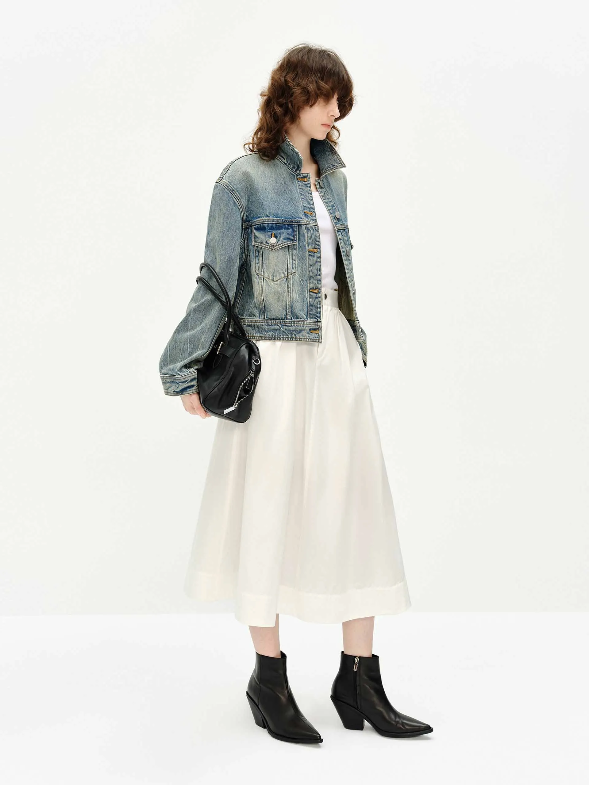 Front Pocket Denim Jacket