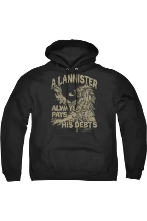Game Of Thrones Debts Adult Pull Over Hoodie / Hooded Sweatshirt