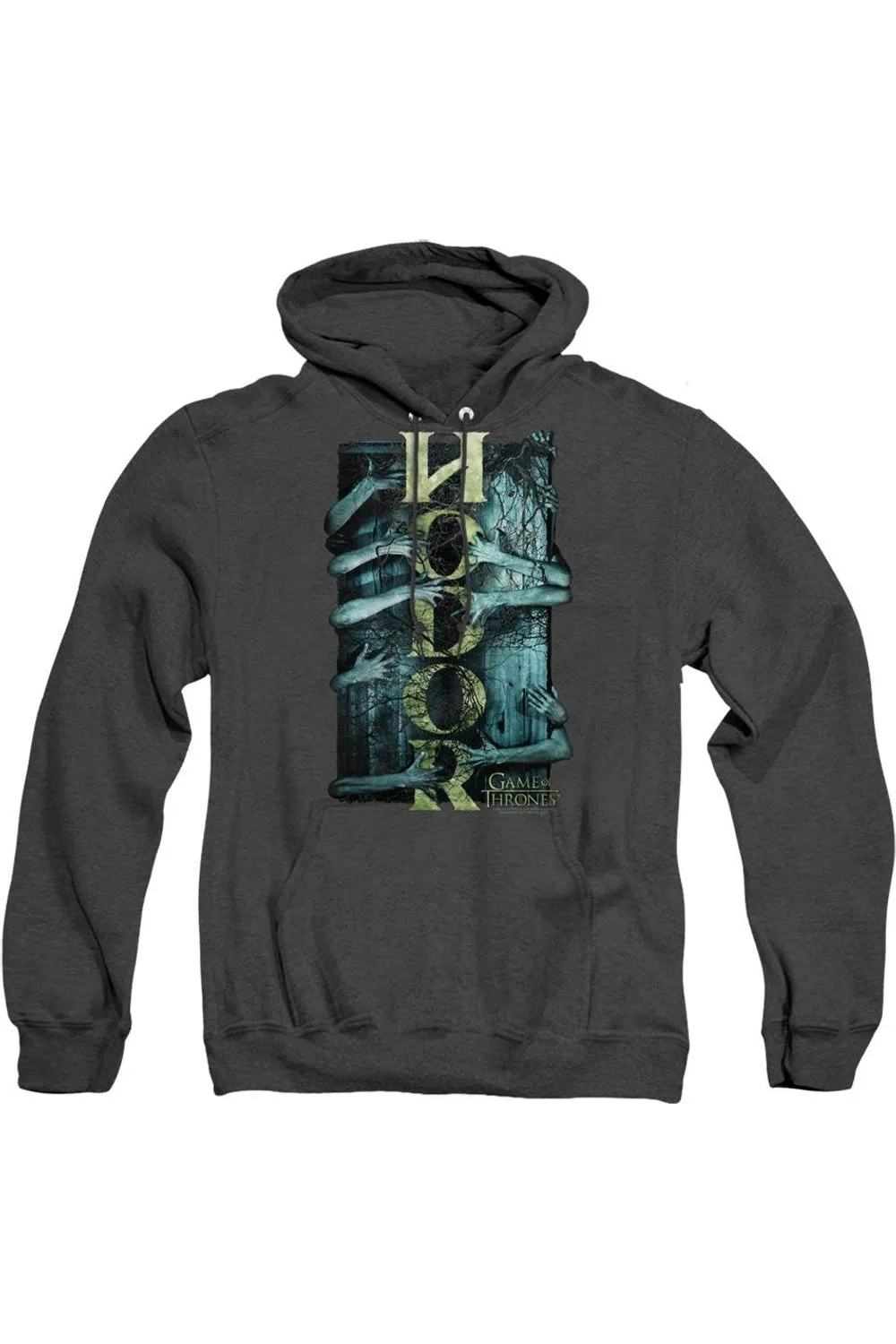 Game Of Thrones Hodor Adult Heather Hoodie / Hooded Sweatshirt