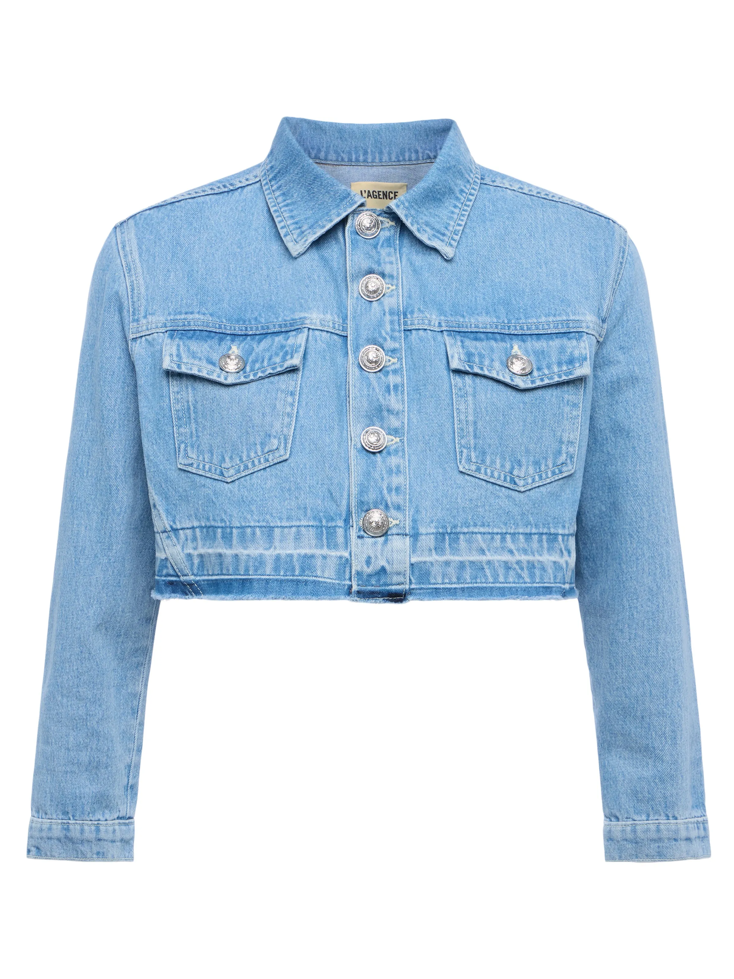 Genevie Cropped Denim Jacket