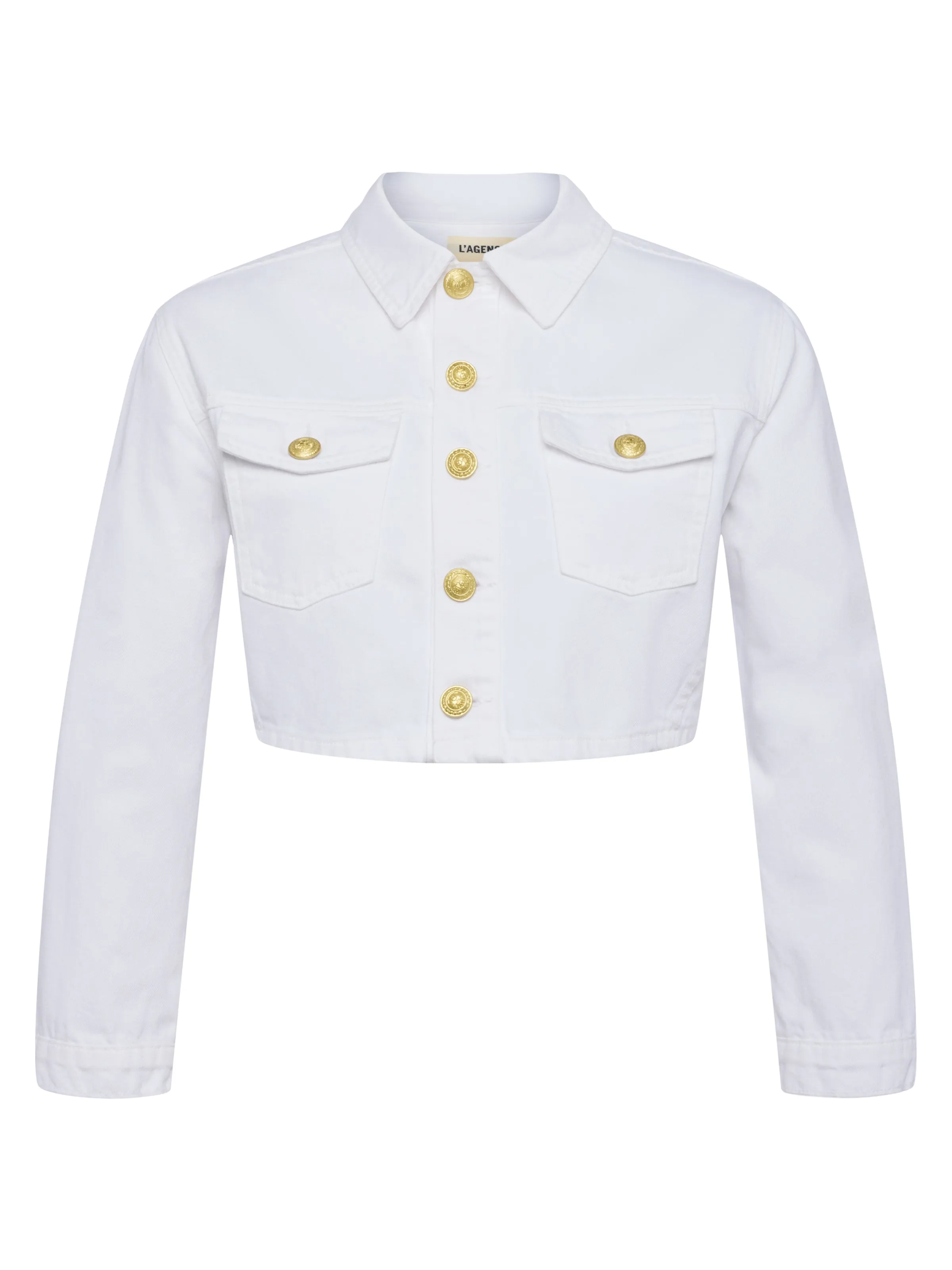 Genevie Cropped Denim Jacket
