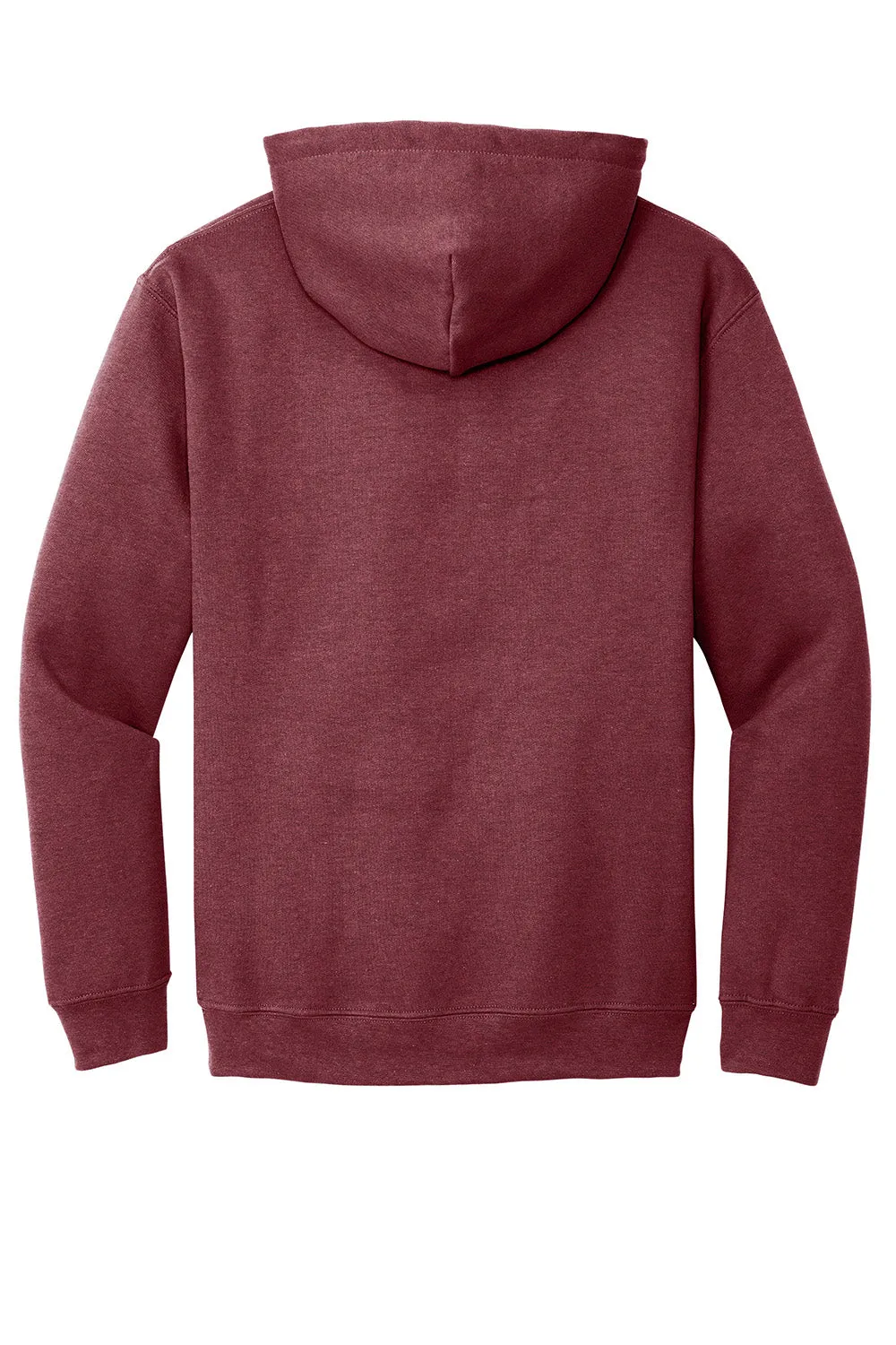 Gildan Mens Pill Resistant Hooded Sweatshirt Hoodie w/ Pouch Pocket - Heather Dark Maroon