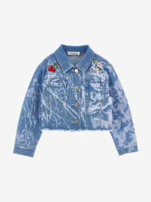 Girls Denim Jacket in Blue