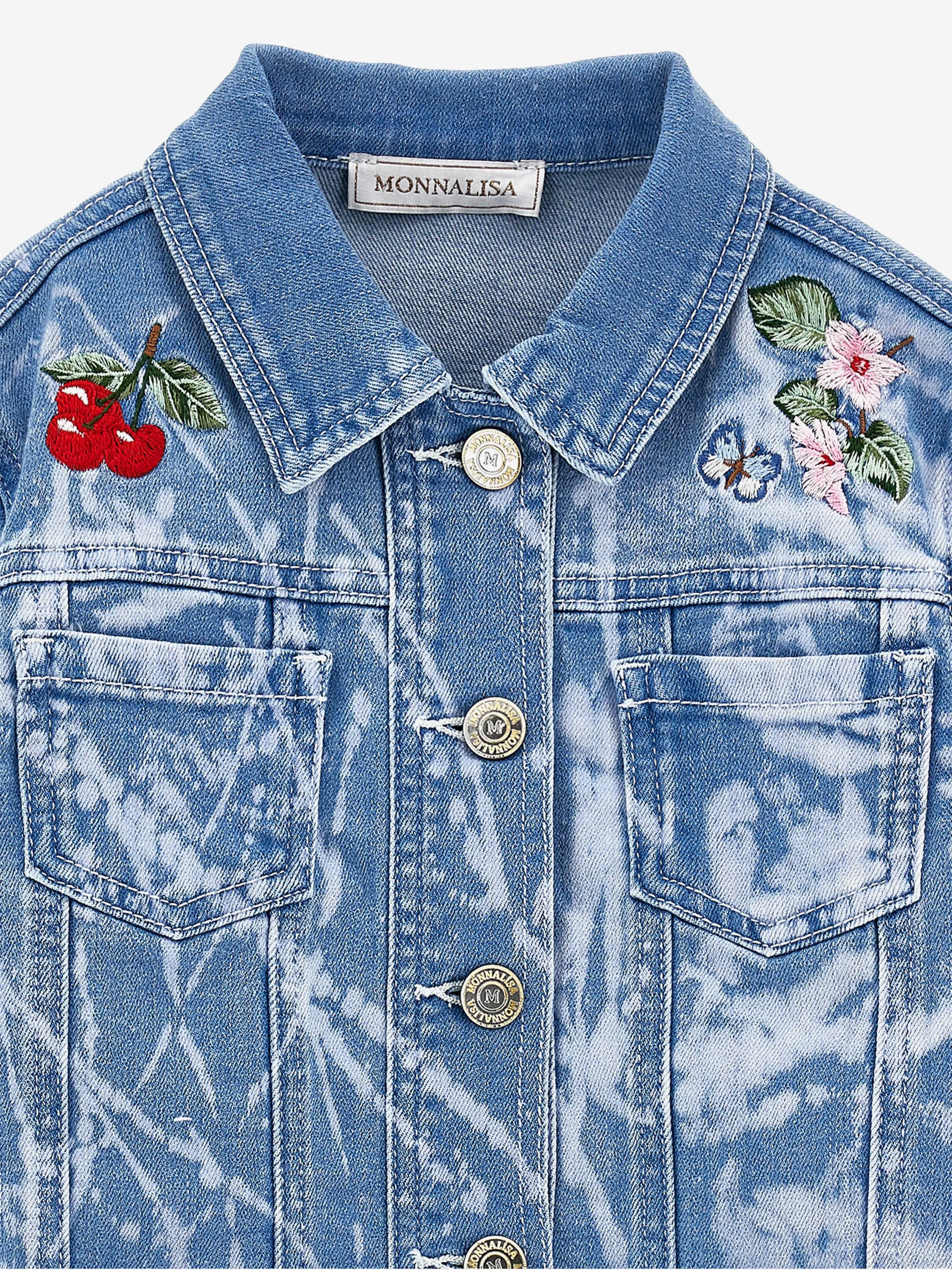 Girls Denim Jacket in Blue