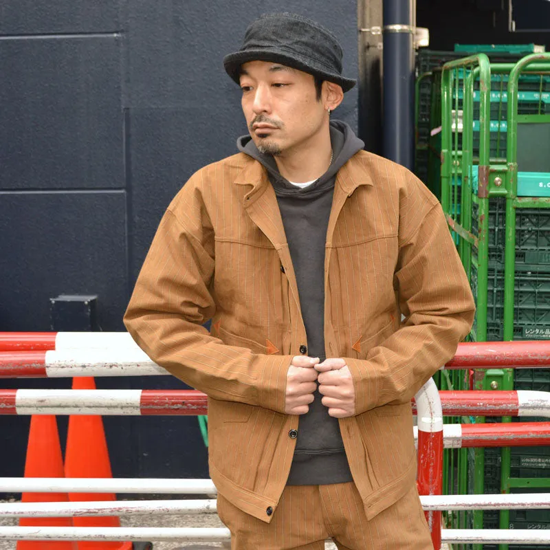 GREENEBAUM OVERALLS (WARE HOUSE) "2214 BR" 1880 HEAVY LEATHER BOUND BROWSE (BROWN STRIPE)