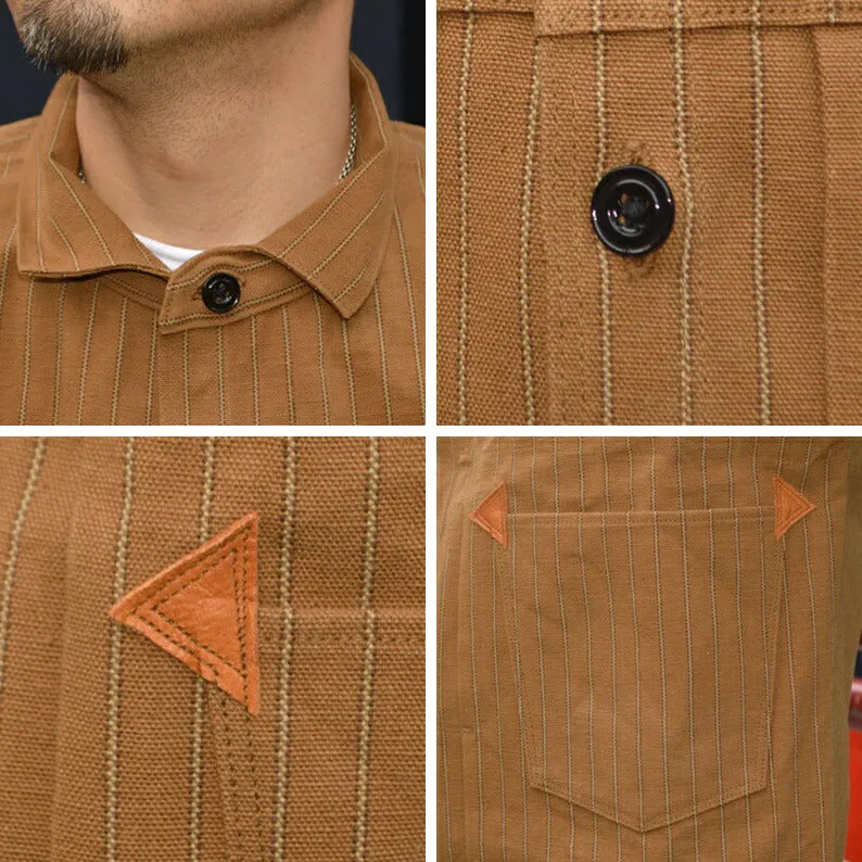 GREENEBAUM OVERALLS (WARE HOUSE) "2214 BR" 1880 HEAVY LEATHER BOUND BROWSE (BROWN STRIPE)