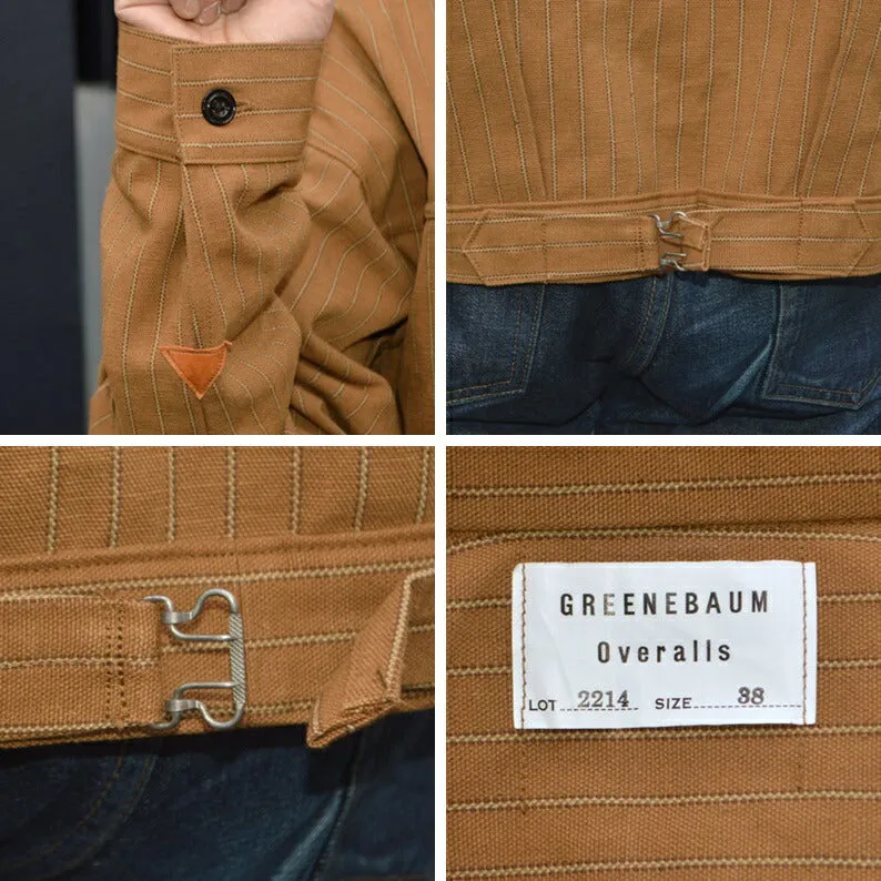 GREENEBAUM OVERALLS (WARE HOUSE) "2214 BR" 1880 HEAVY LEATHER BOUND BROWSE (BROWN STRIPE)