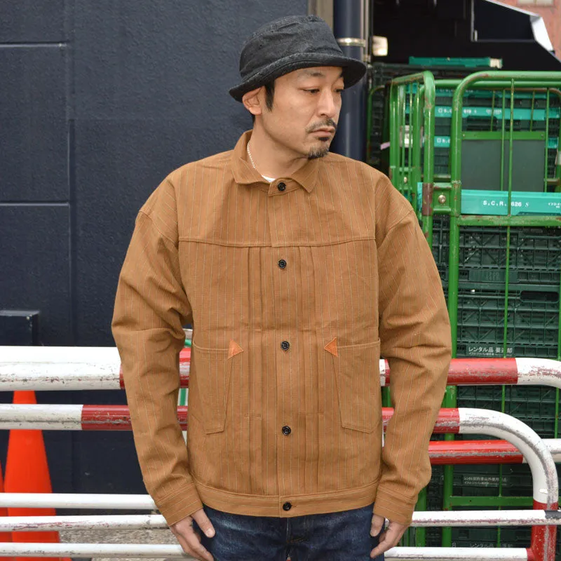 GREENEBAUM OVERALLS (WARE HOUSE) "2214 BR" 1880 HEAVY LEATHER BOUND BROWSE (BROWN STRIPE)