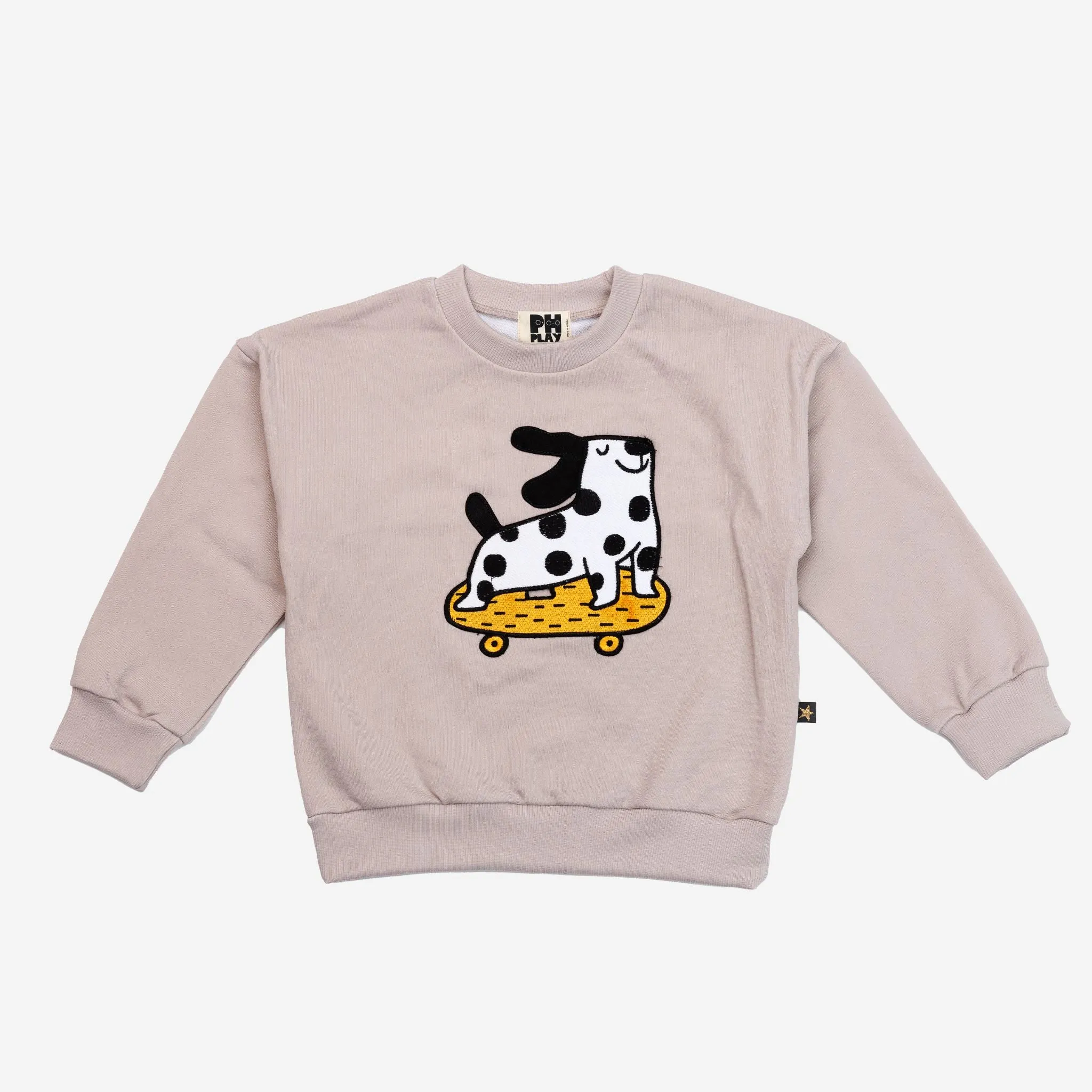 >Petite Hailey Kids Winston Dog Sweatshirts Set - Beige
