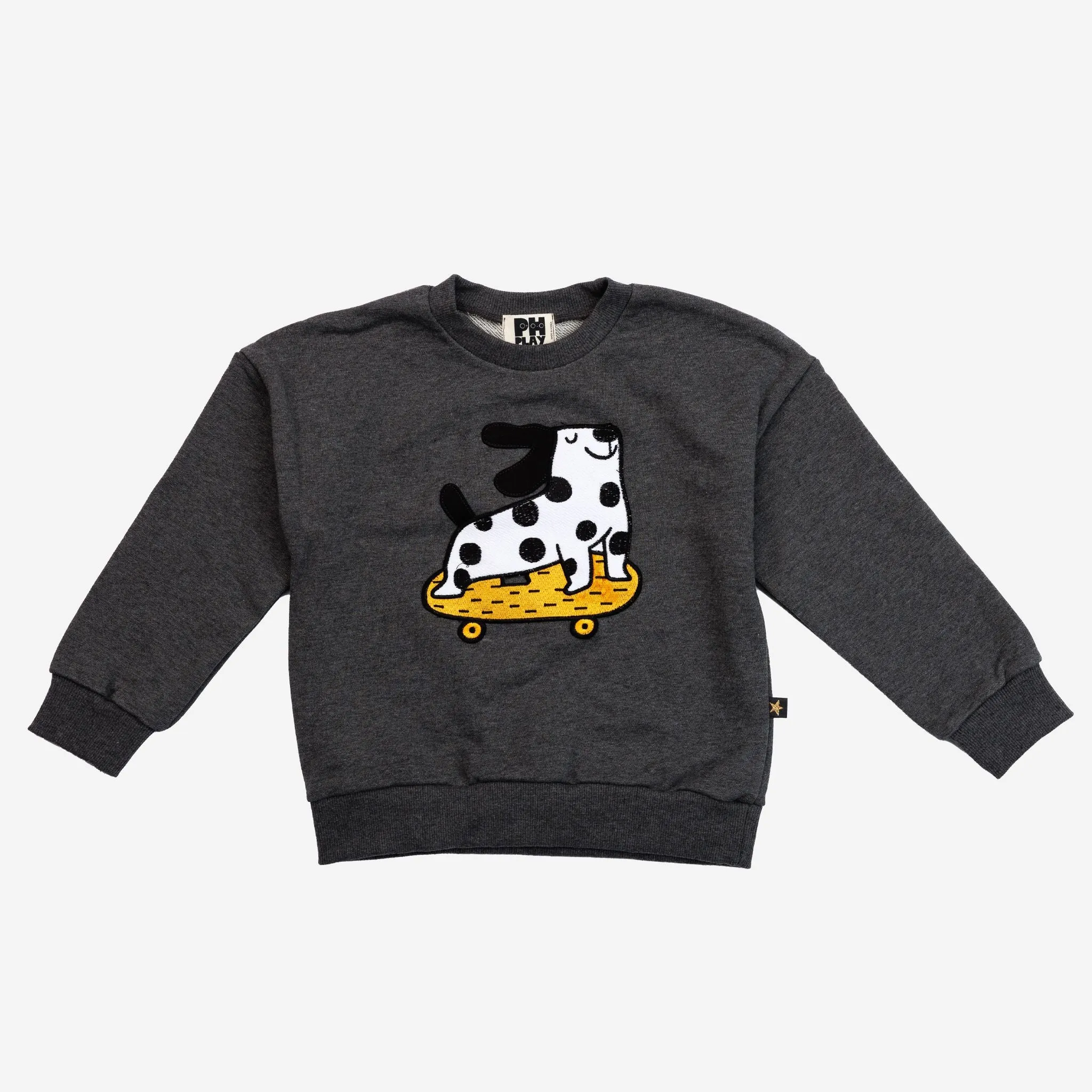 >Petite Hailey Kids Winston Dog Sweatshirts Set - Charcoal