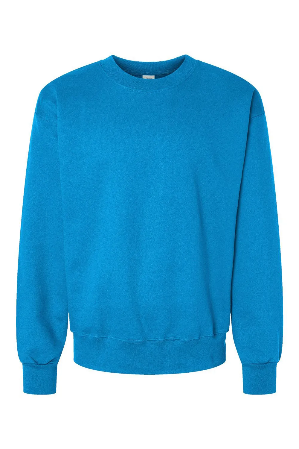 Hanes Mens Ultimate Cotton PrintPro XP Pill Resistant Crewneck Sweatshirt - Teal Blue