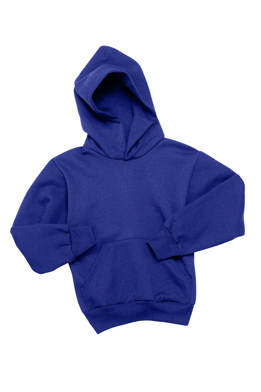 Hanes Youth EcoSmart Print Pro XP Pill Resistant Hooded Sweatshirt Hoodie w/ Pouch Pocket - Deep Royal Blue