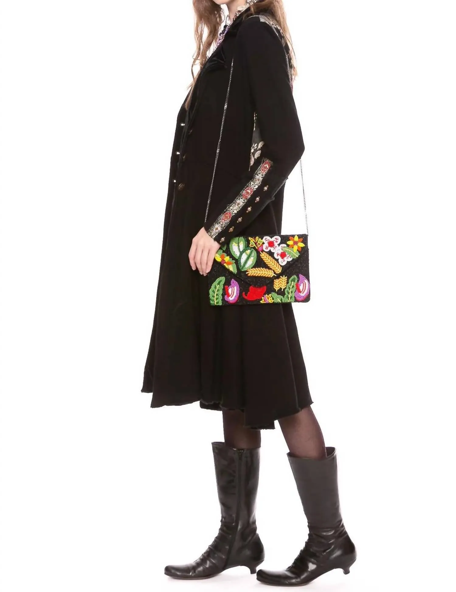 Heart Of Autumn Coat In Black