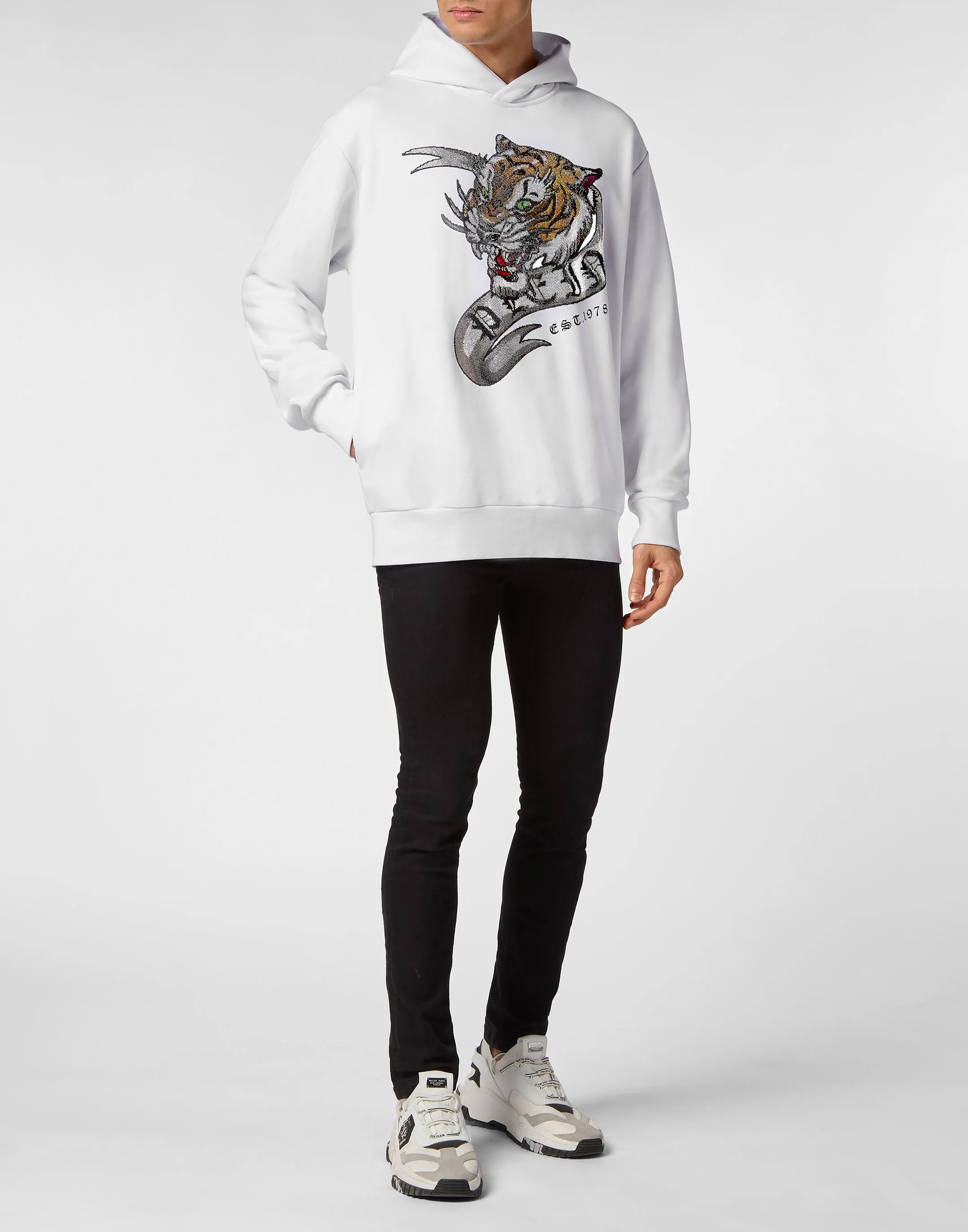Hoodie Sweatshirt Crystal Tattoo