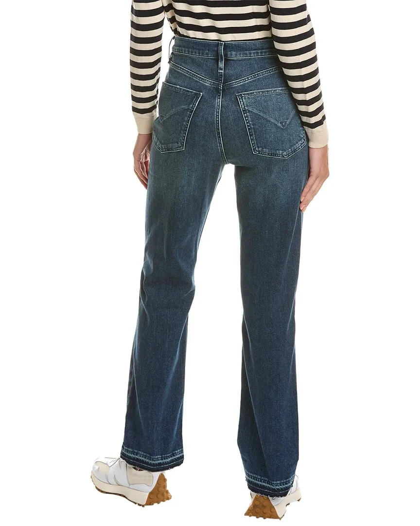 HUDSON Jeans Jade High-Rise Seascape Loose Fit Straight Leg Jean