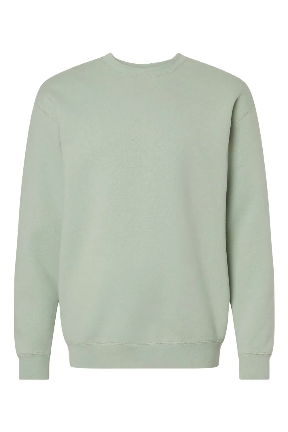 Independent Trading Company Mens Crewneck Sweatshirt - Dusty Sage Green