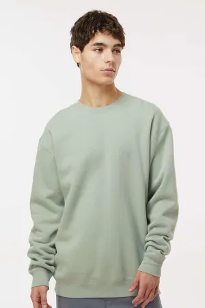 Independent Trading Company Mens Crewneck Sweatshirt - Dusty Sage Green