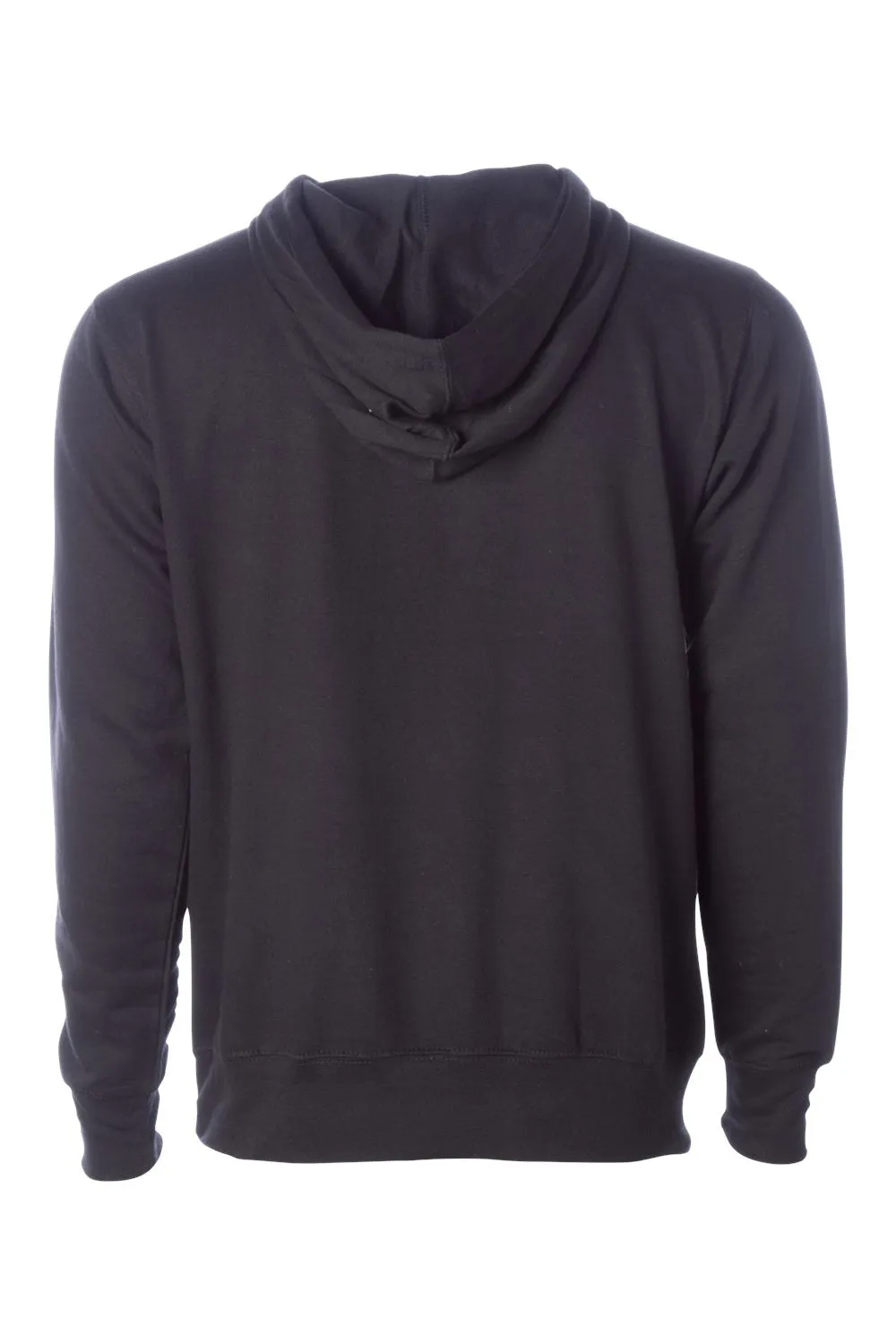 Independent Trading Company Mens Hooded Sweatshirt Hoodie w/ Pouch Pocket - Black