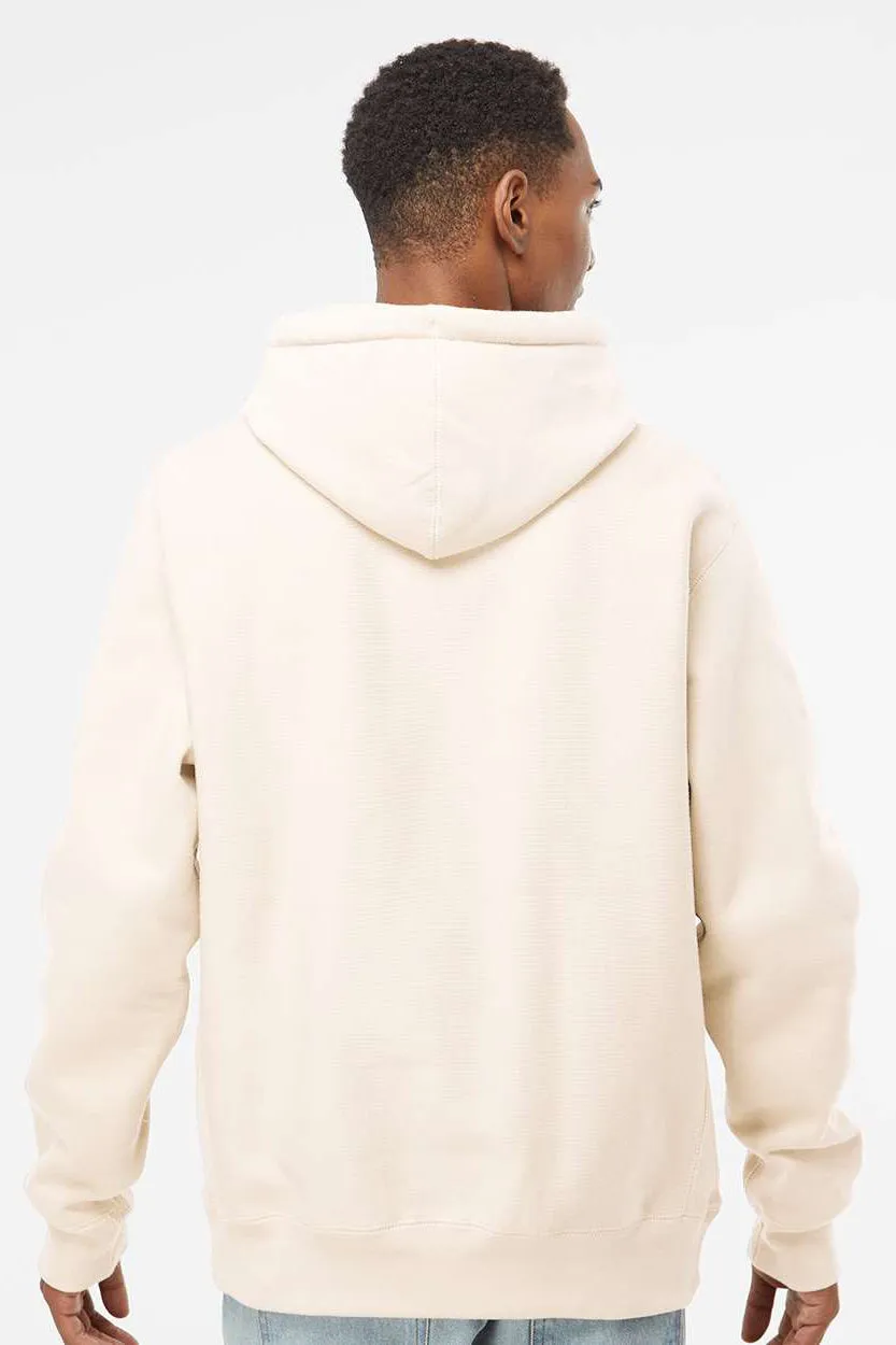 Independent Trading Company Mens Legend Hooded Sweatshirt Hoodie w/ Pouch Pocket - Bone