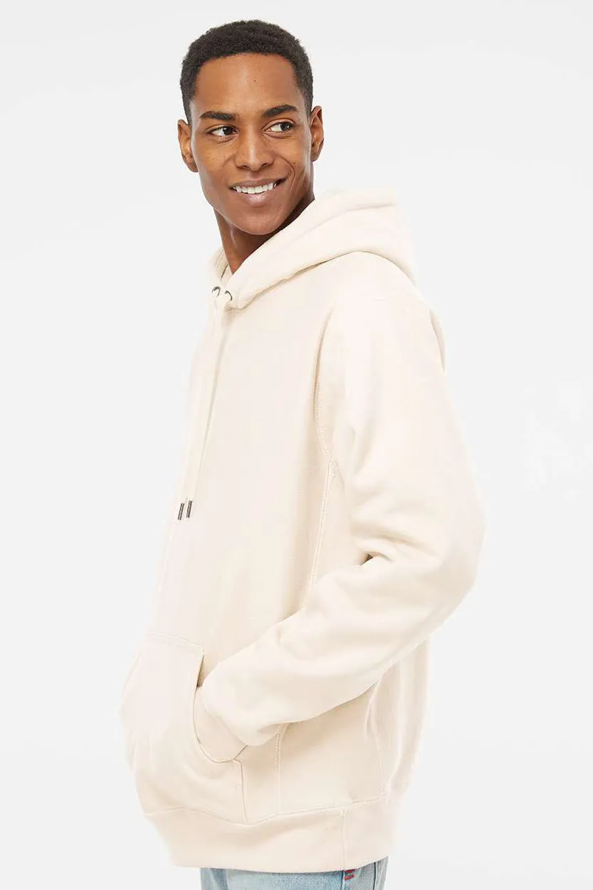 Independent Trading Company Mens Legend Hooded Sweatshirt Hoodie w/ Pouch Pocket - Bone