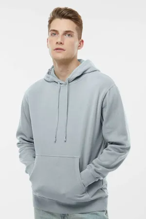 Independent Trading Company Mens Pigment Dyed Hooded Sweatshirt Hoodie w/ Pouch Pocket - Sage Green