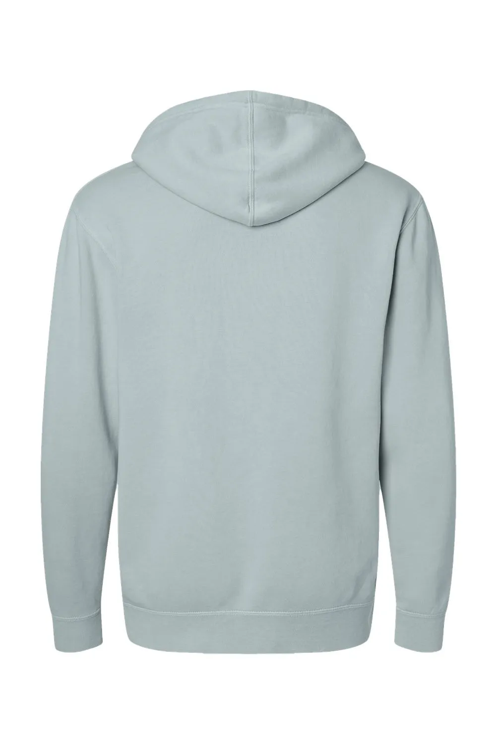 Independent Trading Company Mens Pigment Dyed Hooded Sweatshirt Hoodie w/ Pouch Pocket - Sage Green