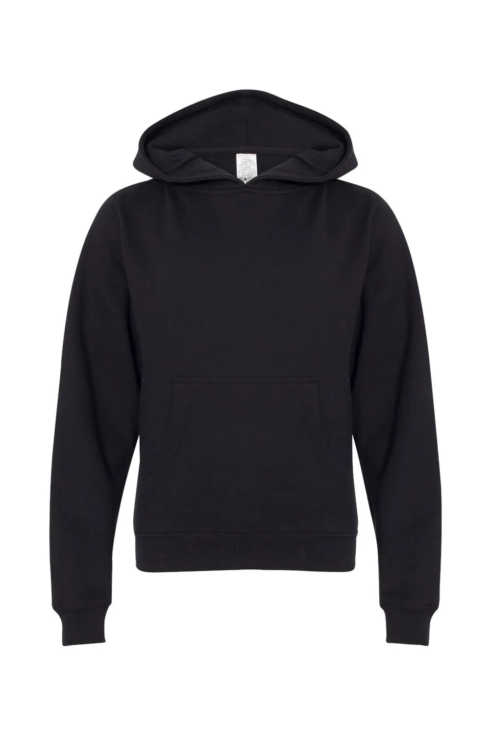 Independent Trading Company Youth Hooded Sweatshirt Hoodie w/ Pouch Pocket - Black