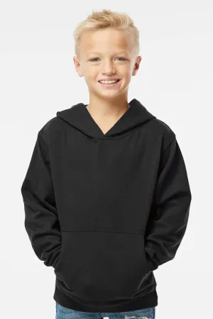 Independent Trading Company Youth Hooded Sweatshirt Hoodie w/ Pouch Pocket - Black