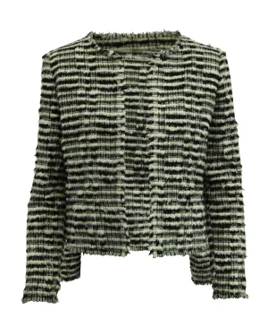 Iro Emotion Tweed Jacket in Black Wool