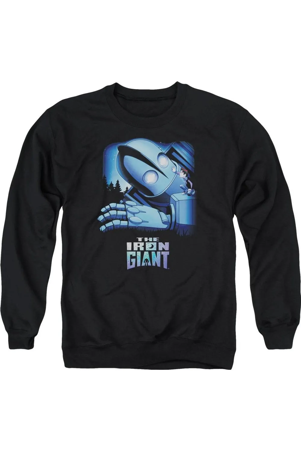 Iron Giant Giant And Hogarth Adult Crewneck Sweatshirt