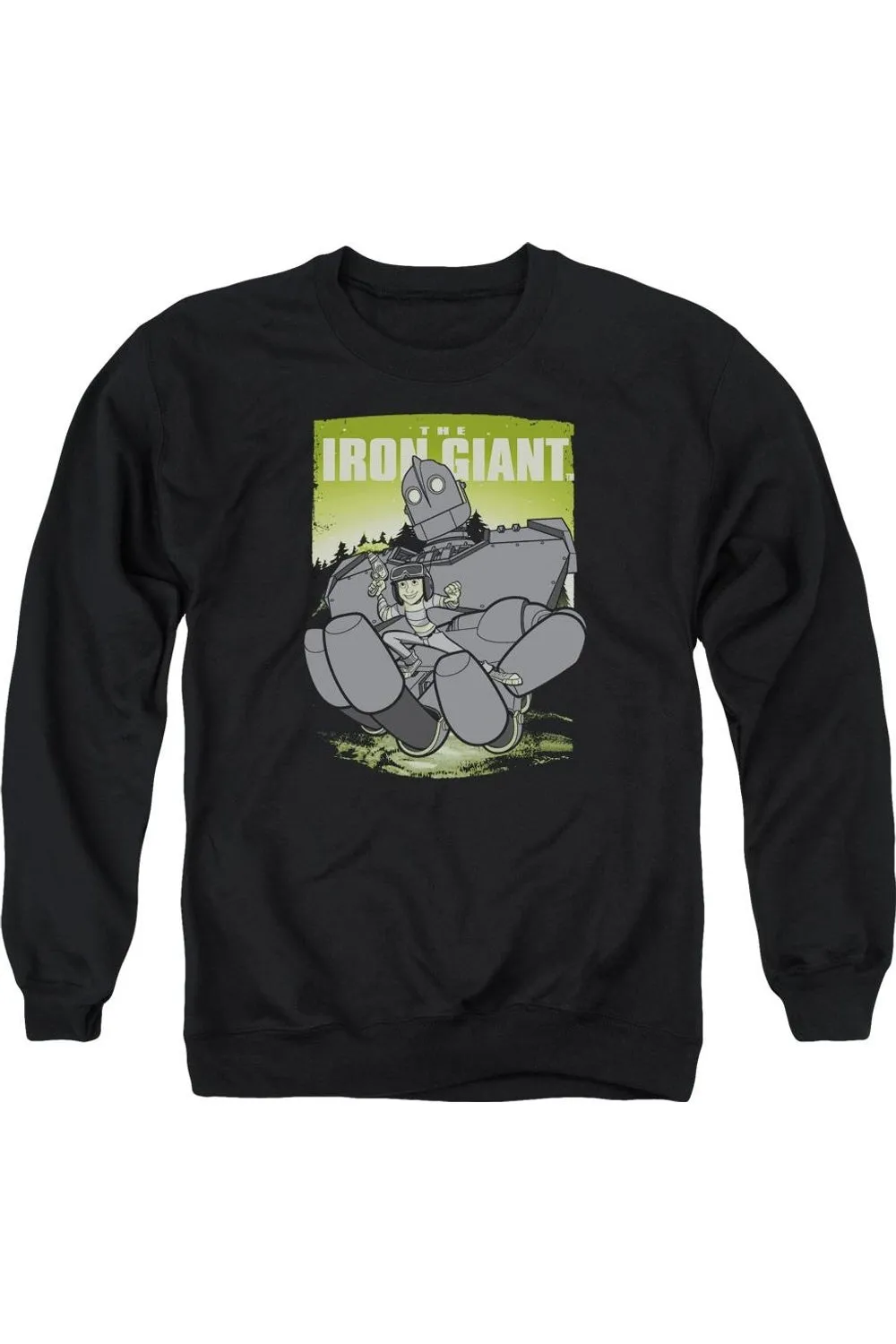 Iron Giant Helping Hand Adult Crewneck Sweatshirt