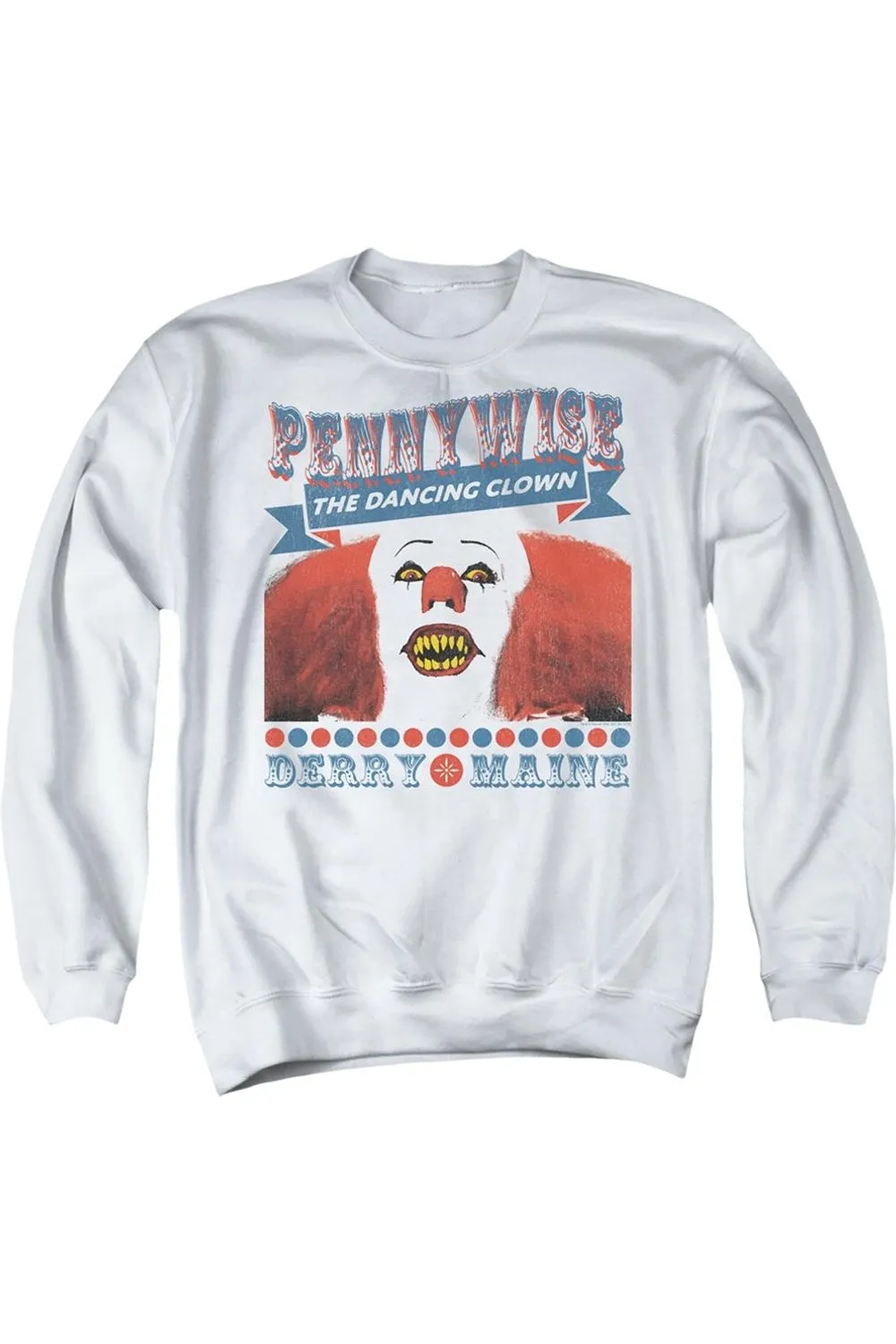 It 1990 The Dancing Clown Adult Crewneck Sweatshirt
