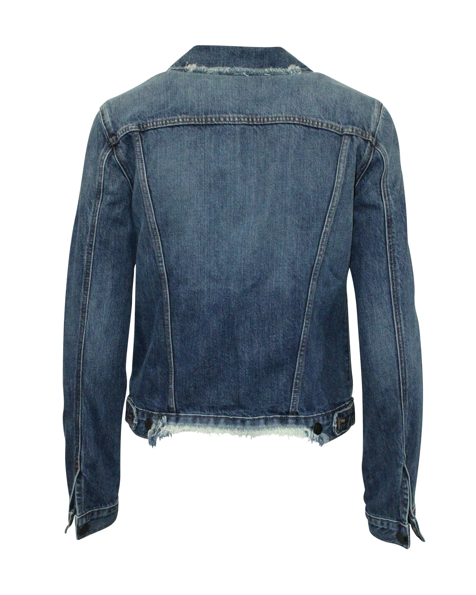 J Brand Jacket in Blue Cotton Denim