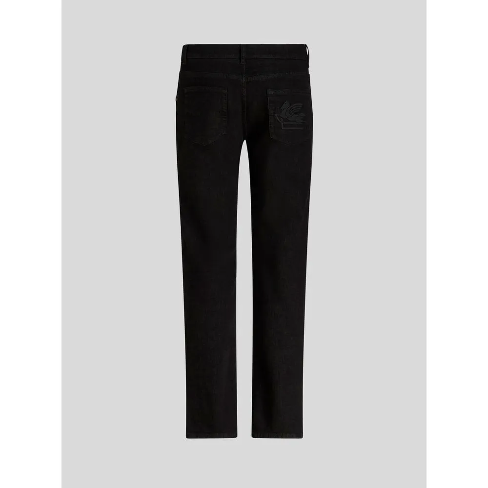 JACQUARD JEANS WITH ETRO LOGO AND PEGASO