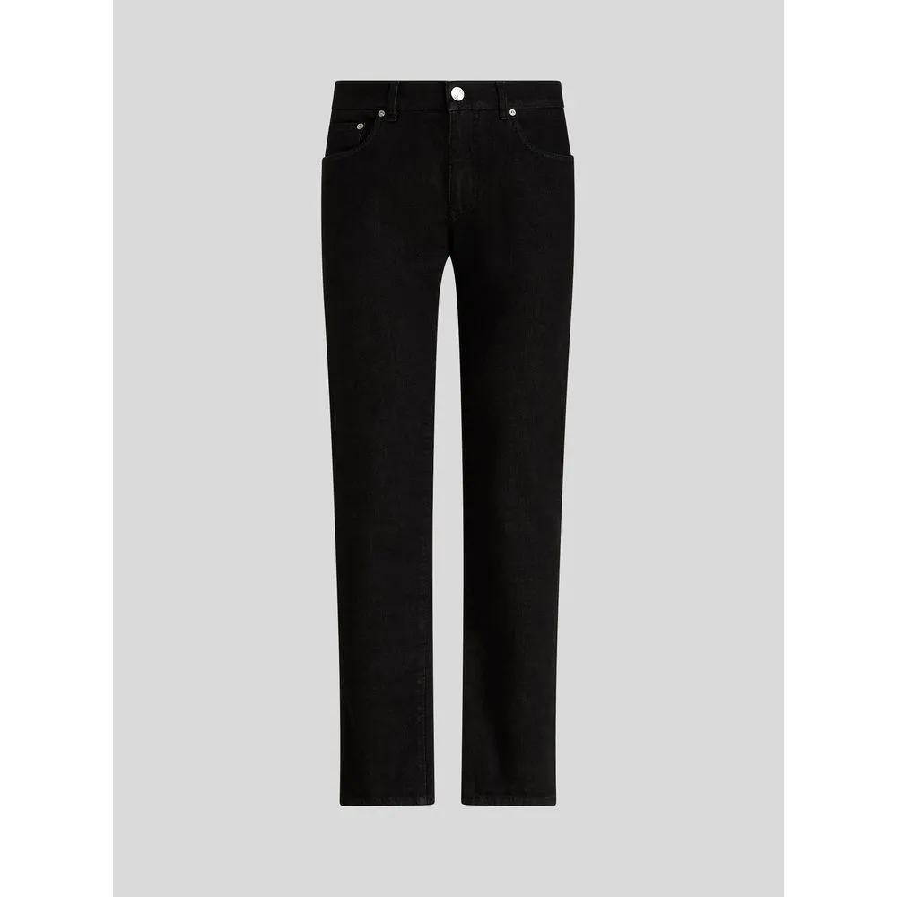 JACQUARD JEANS WITH ETRO LOGO AND PEGASO