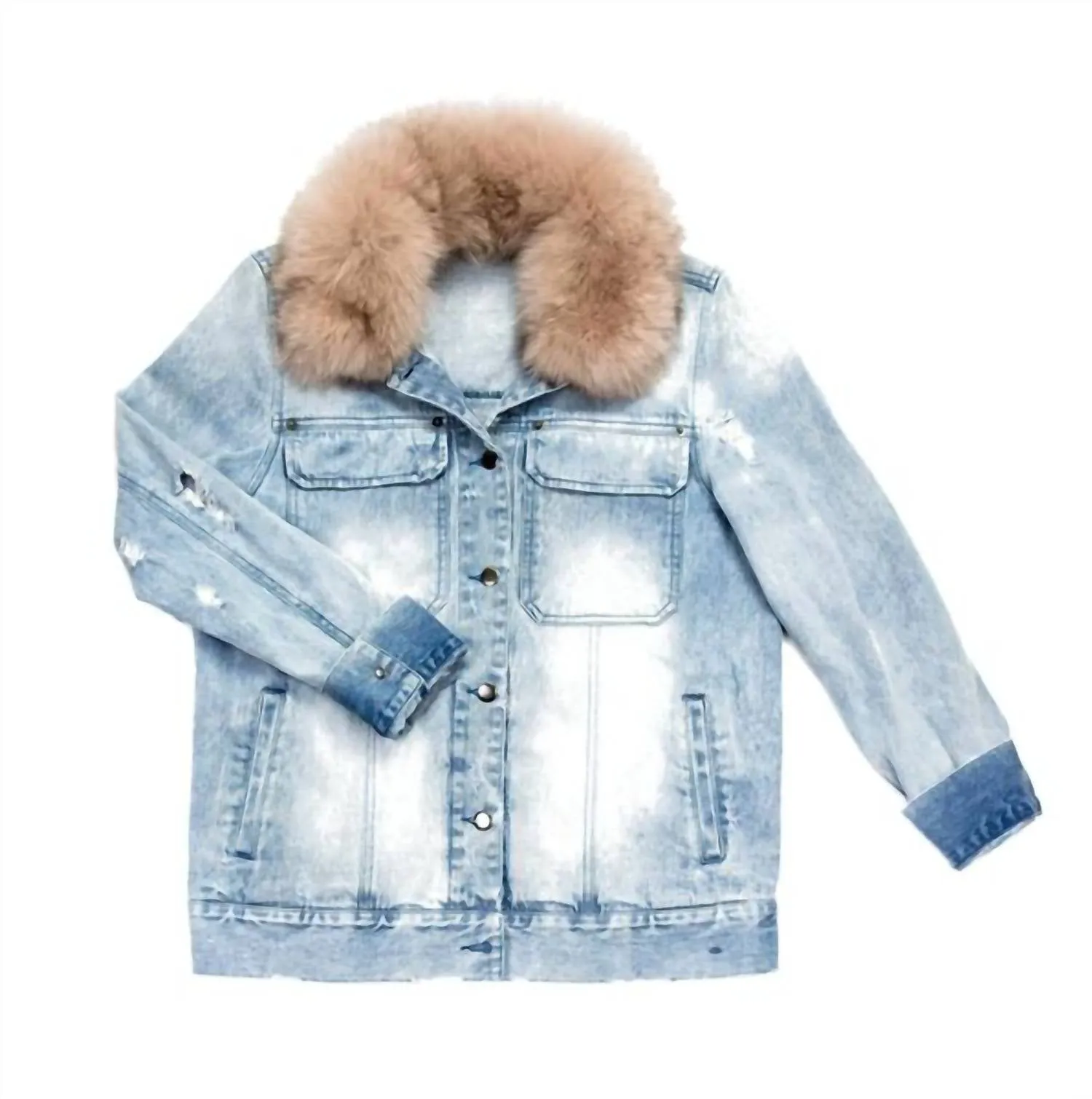 Jane Jean Jacket In Cream