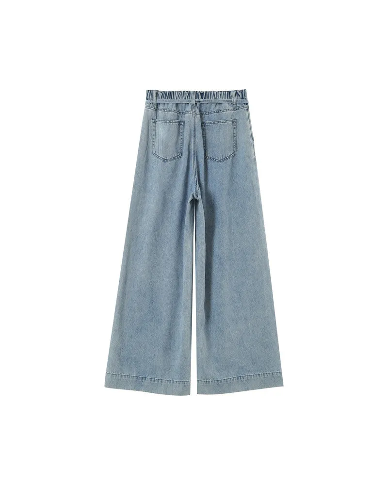 Jeans Pompon Sky-Blue