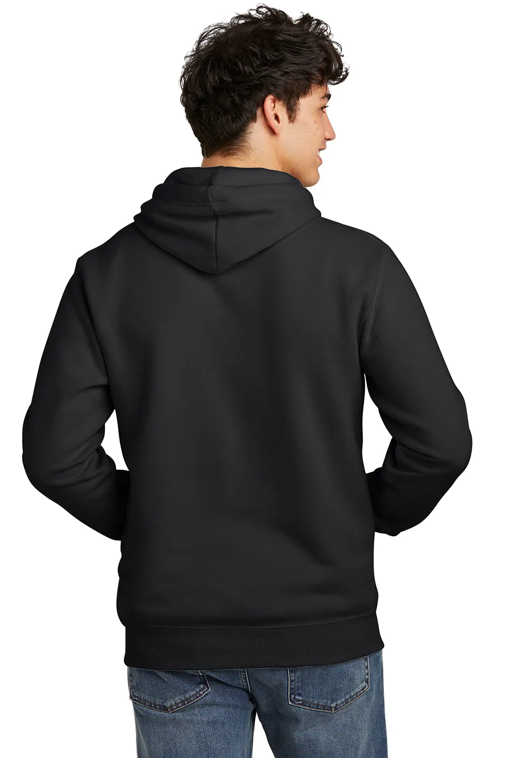 Jerzees Mens Eco Premium Moisture Wicking Hooded Sweatshirt Hoodie w/ Pouch Pocket - Ink Black