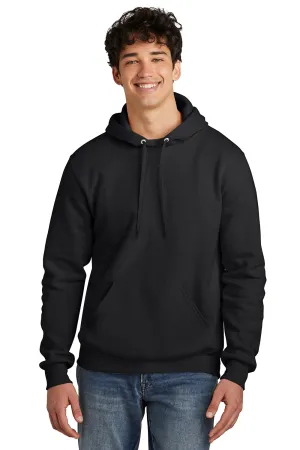 Jerzees Mens Eco Premium Moisture Wicking Hooded Sweatshirt Hoodie w/ Pouch Pocket - Ink Black