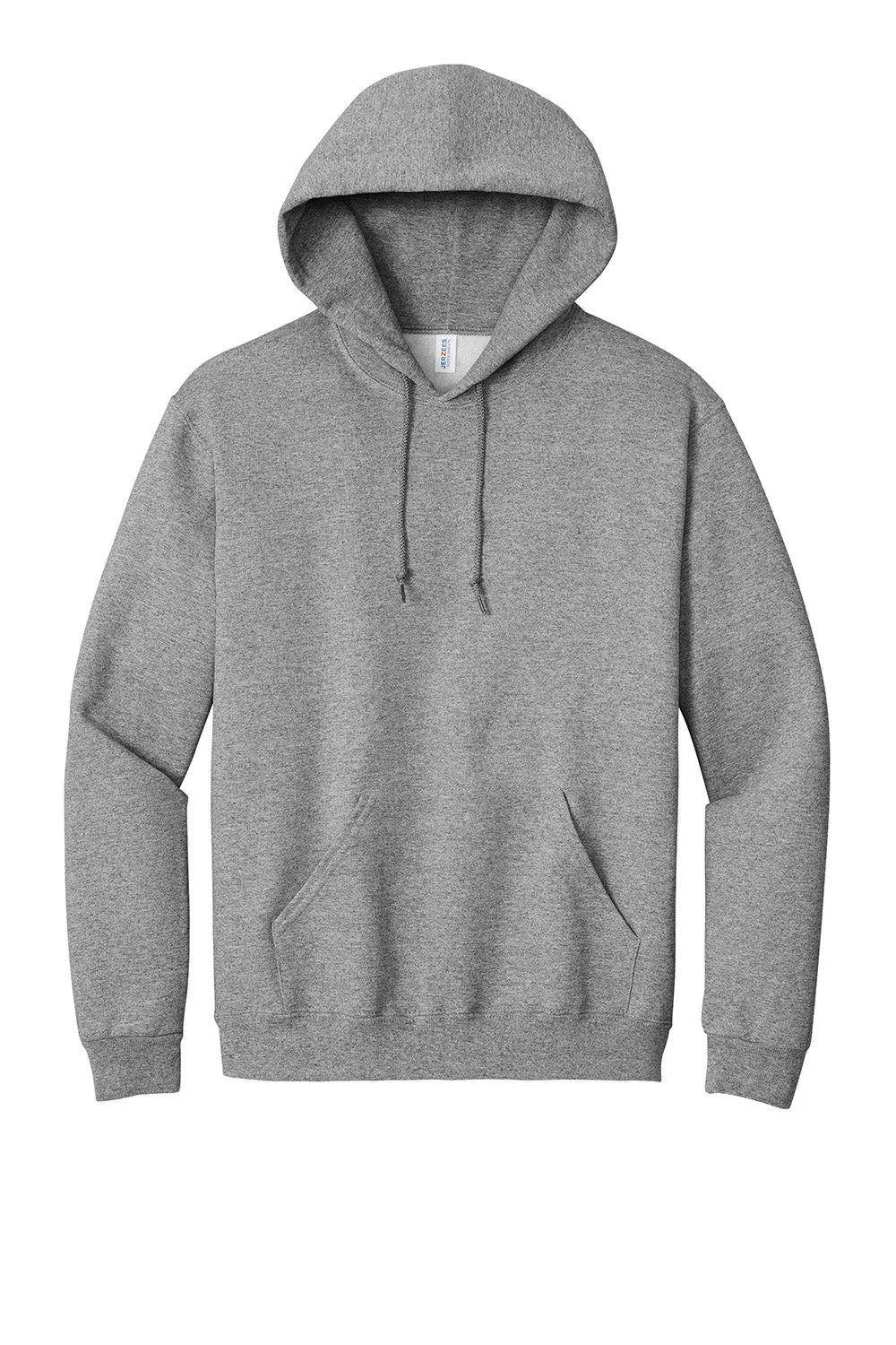 Jerzees Mens Super Sweats NuBlend Pill Resistant Fleece Hooded Sweatshirt Hoodie w/ Pouch Pocket - Oxford Grey