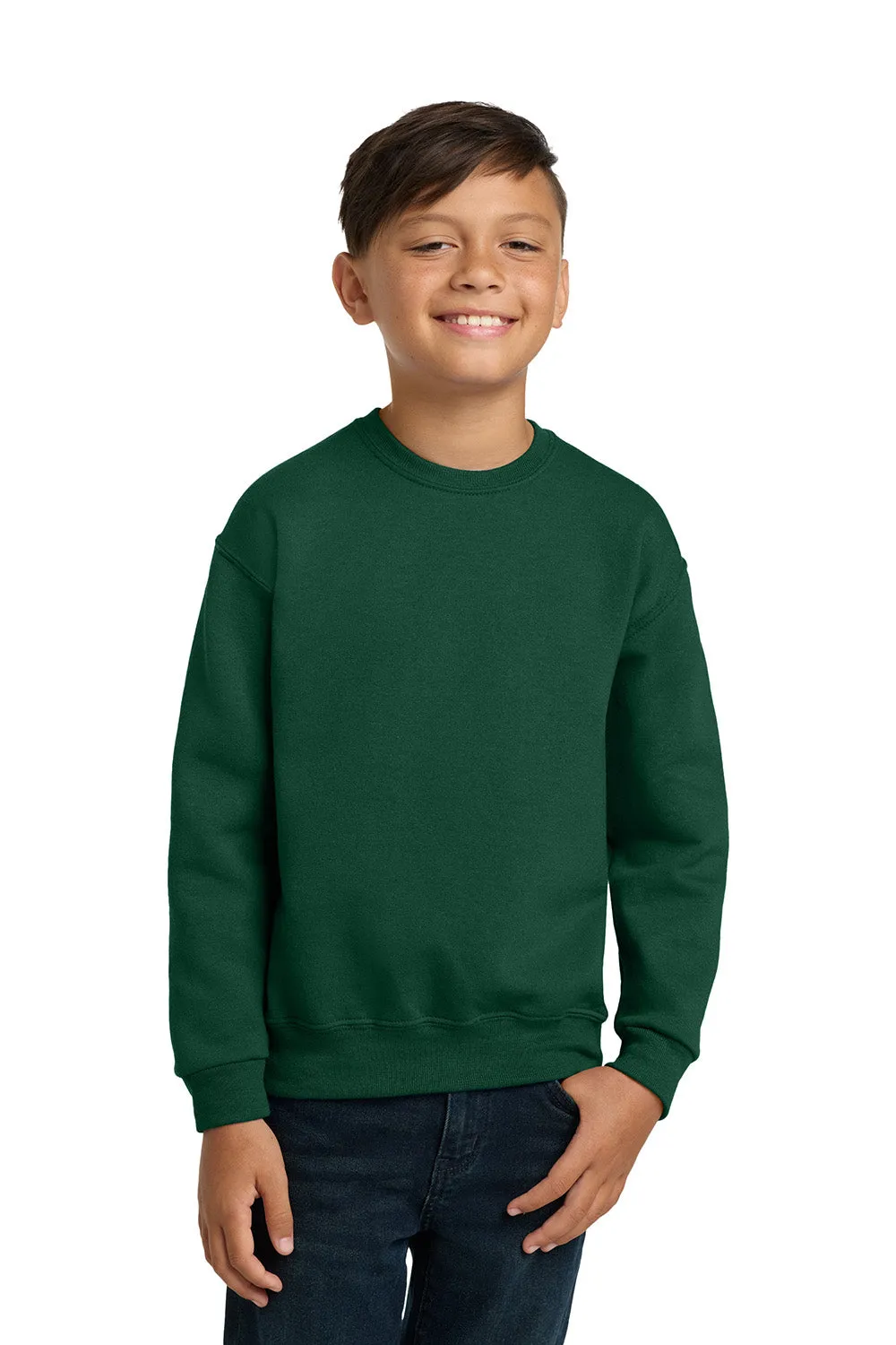 Jerzees Youth NuBlend Fleece Crewneck Sweatshirt - Forest Green
