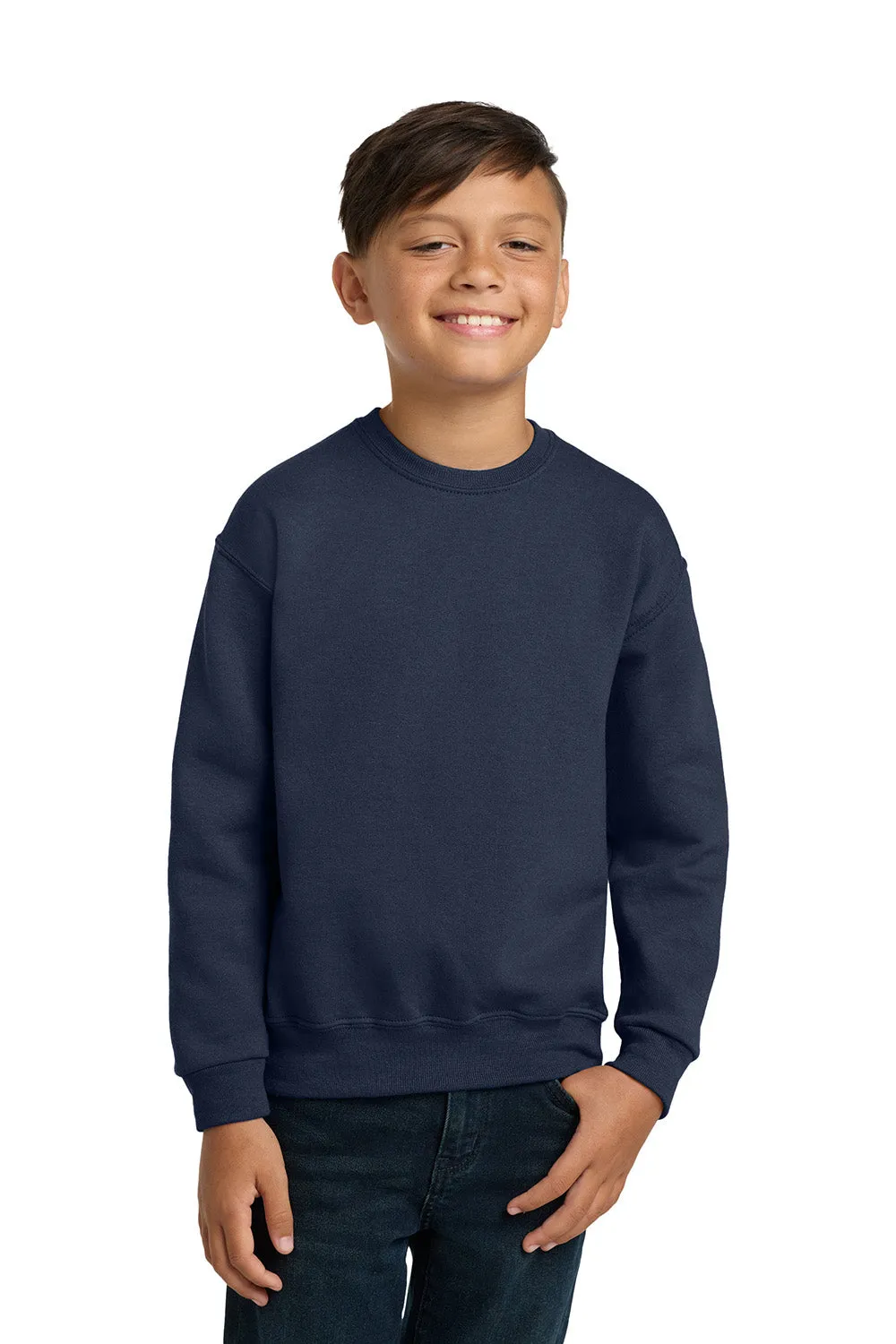 Jerzees Youth NuBlend Fleece Crewneck Sweatshirt - Navy Blue