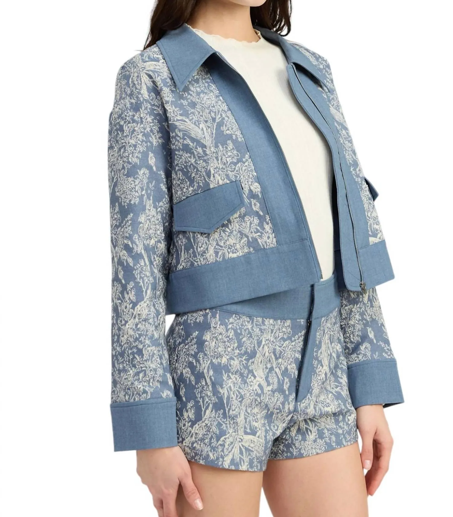 Jodie Jacket In Denim Natural