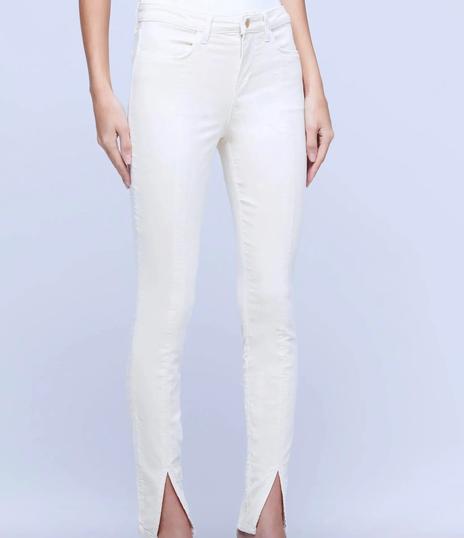 Jyothi Velvet Jean In Champagne