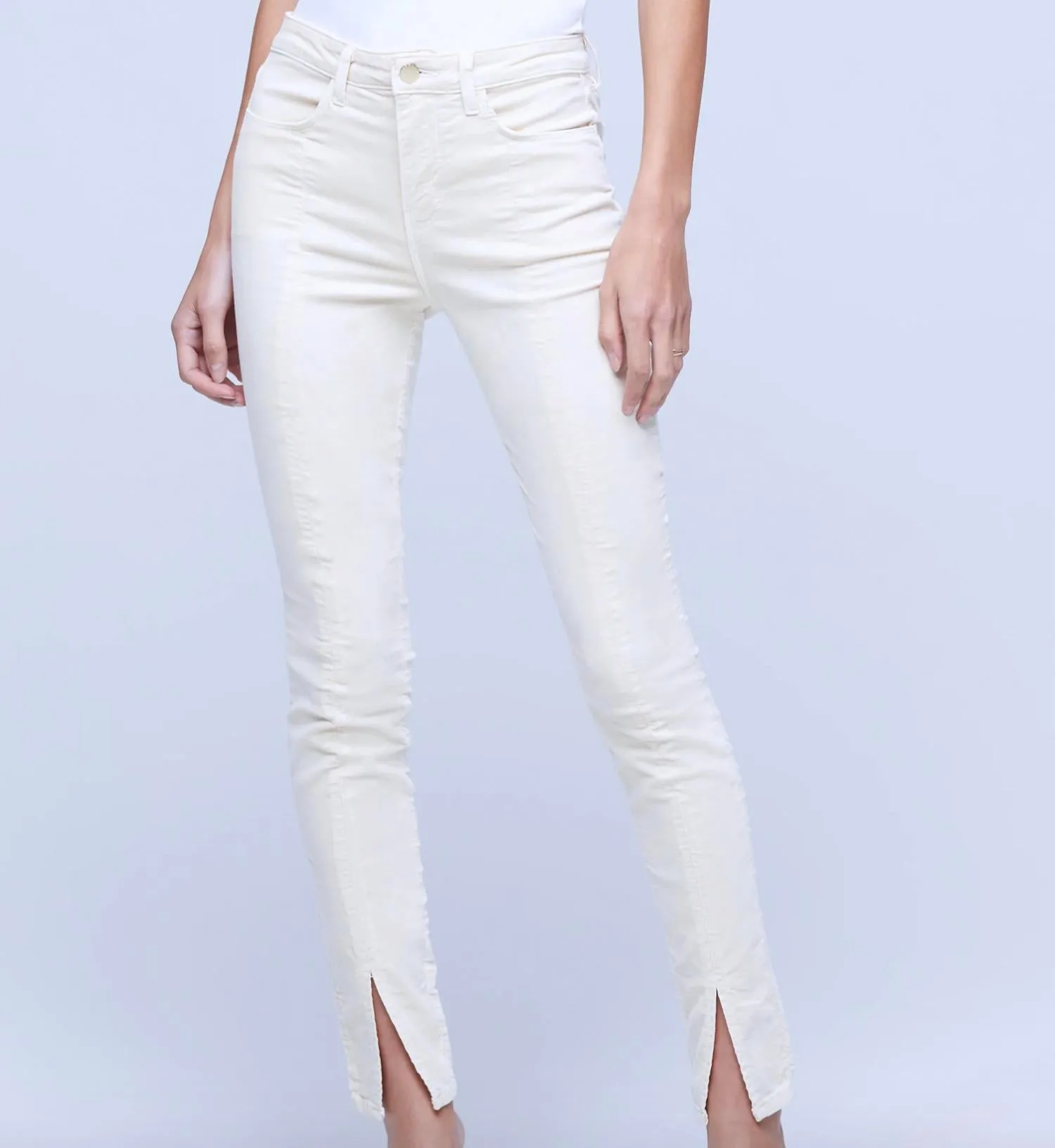 Jyothi Velvet Jean In Champagne