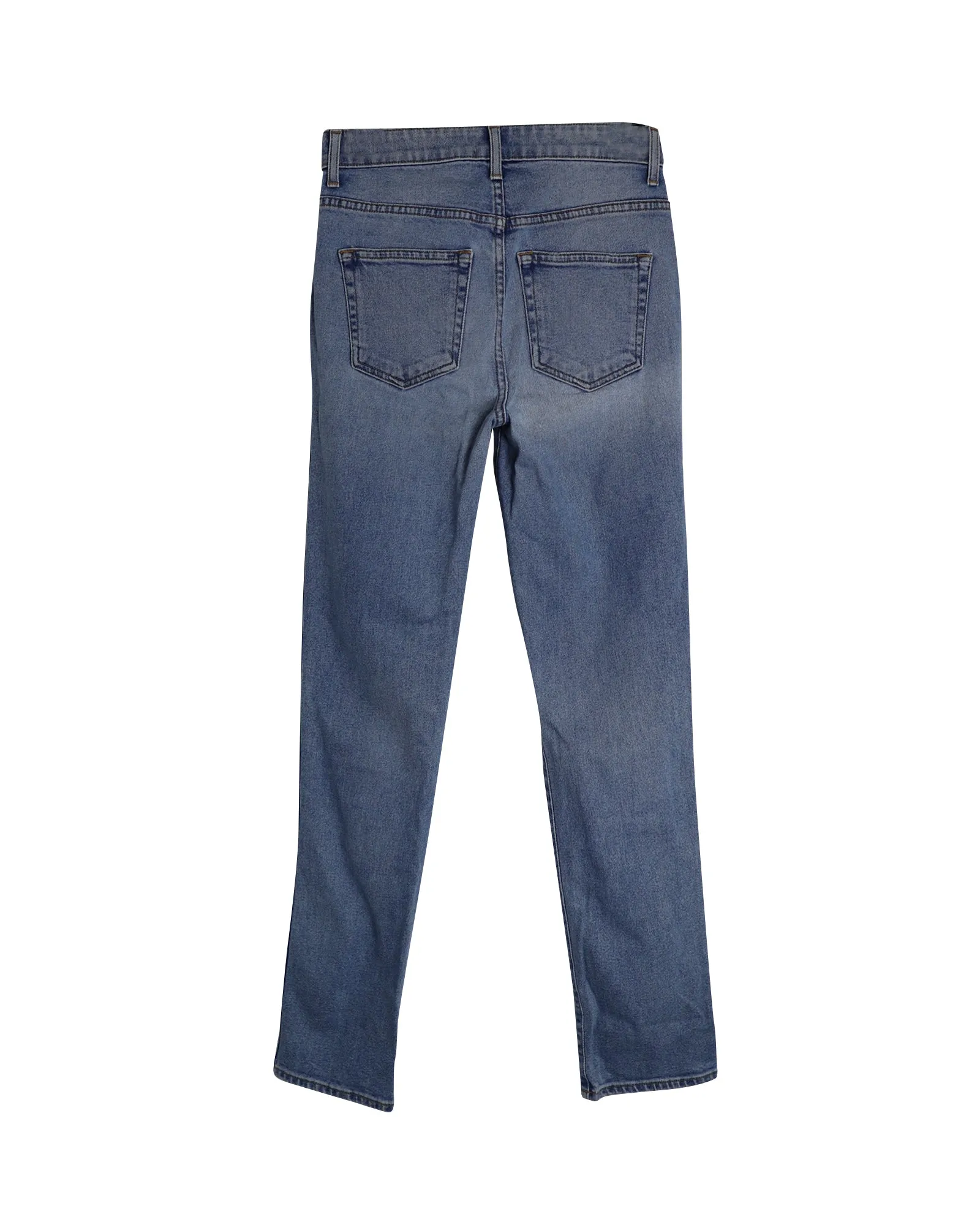 Khaite Slim-Fit Jeans in Blue Cotton
