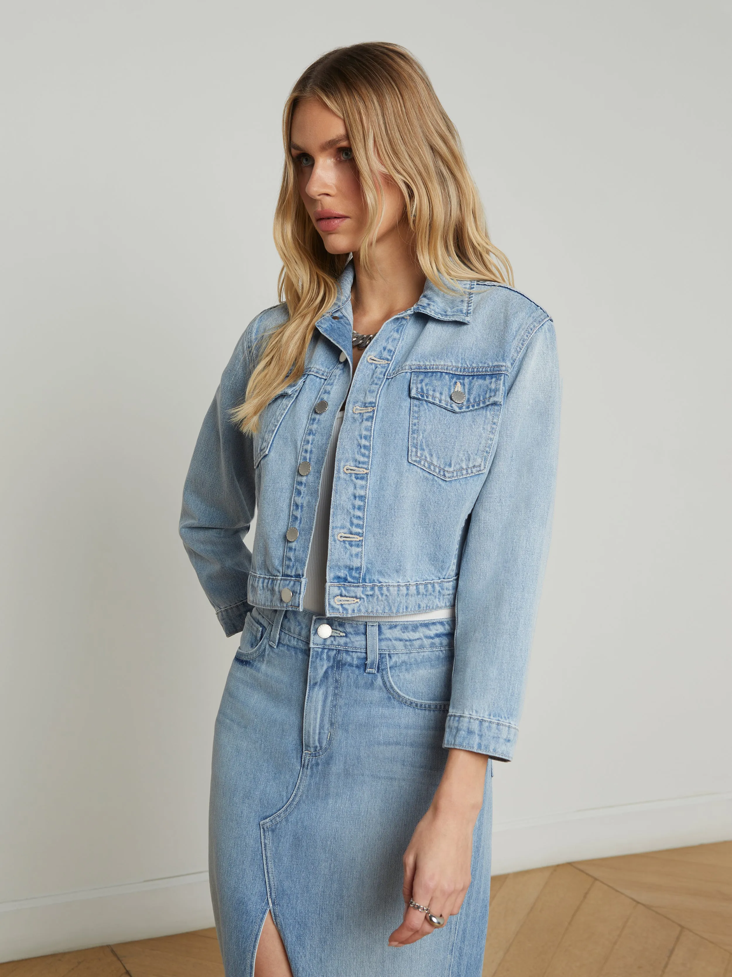 Koda Cropped Denim Jacket